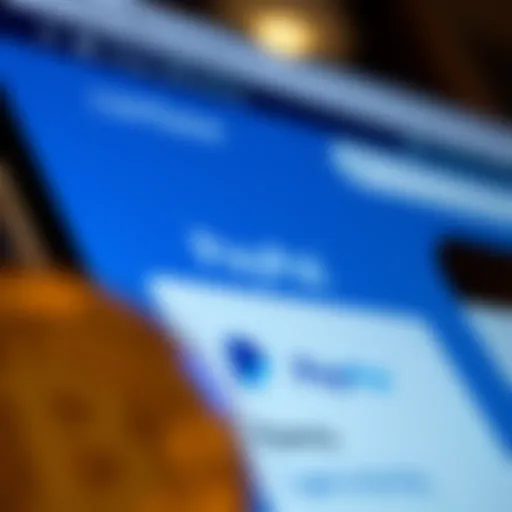 Coinbase interface showcasing PayPal payment option