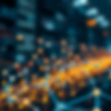 ADGs Enhancing Blockchain Data Management Blockchain network showcasing the role of Acyclic Directed Graphs in data management