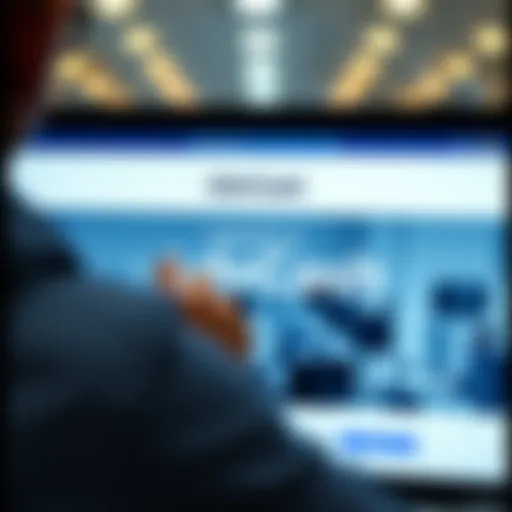 Accessing AdvCash Homepage User accessing AdvCash homepage