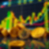 Trading Volumes of Leading Cryptocurrencies Visual representation of active cryptocurrency trading volumes