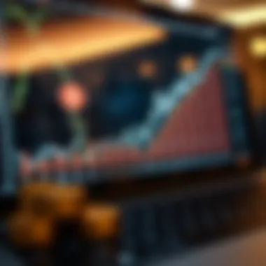 Graph showing cryptocurrency profitability