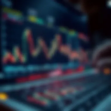 Market trends illustrated with dynamic graphs