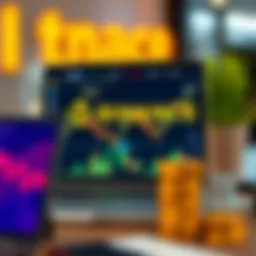 Conceptual representation of online trading on Binance