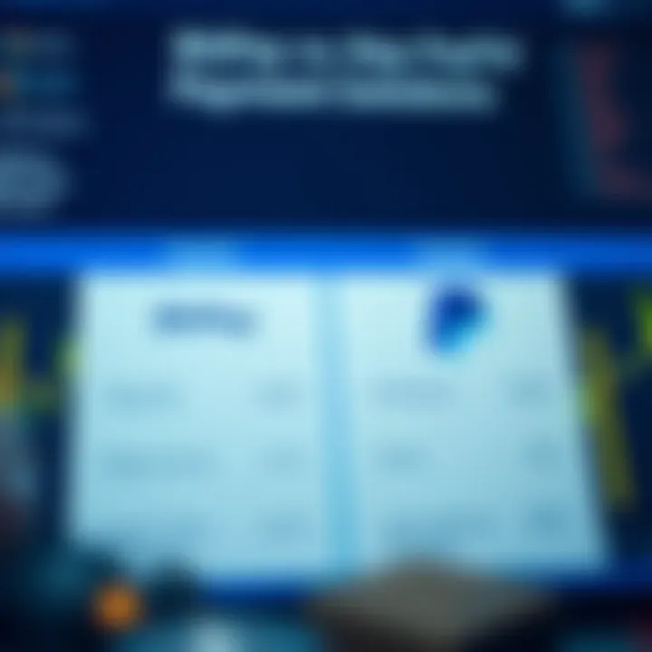 Comparison chart of BitPay and PayPal functionalities