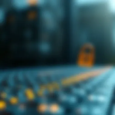 Security and Transparency in Blockchain Conceptual image illustrating the security and transparency features of blockchain