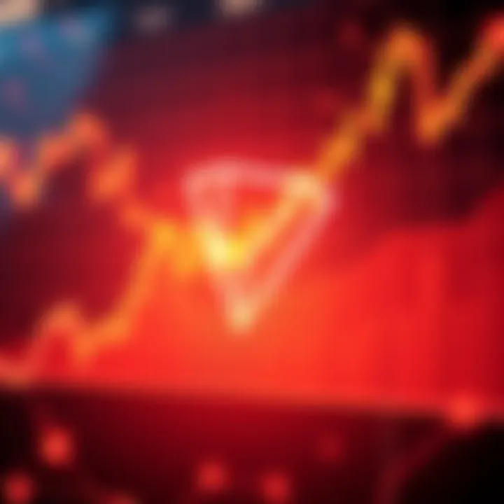 Graph illustrating Tron market trends