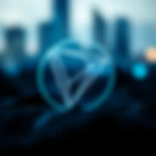 Tron cryptocurrency logo