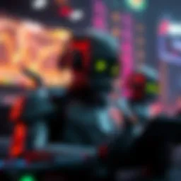 Visual representation of cryptocurrency trading bots