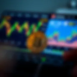 Visual representation of a cryptocurrency portfolio on Coinbase