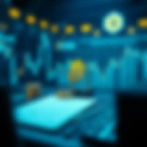 Conceptual illustration of cryptocurrency token listing process