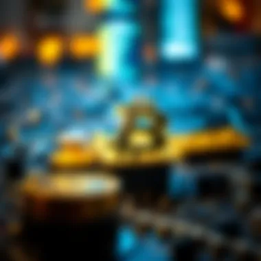 Conceptual representation of blockchain technology