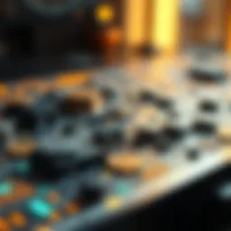 Illustration of blockchain technology architecture