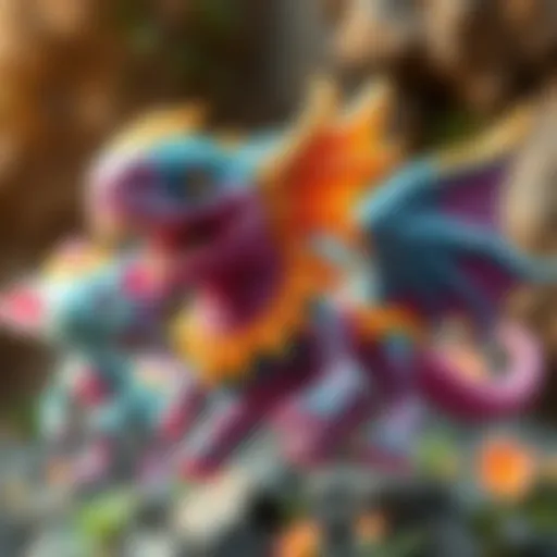 A colorful digital artwork from Creature World NFTs showcasing unique fantastical creatures