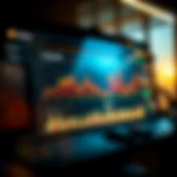 A visually appealing cryptocurrency dashboard showcasing real-time market data