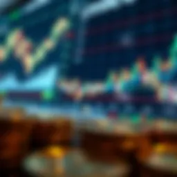 Cryptocurrency market trends represented visually with charts