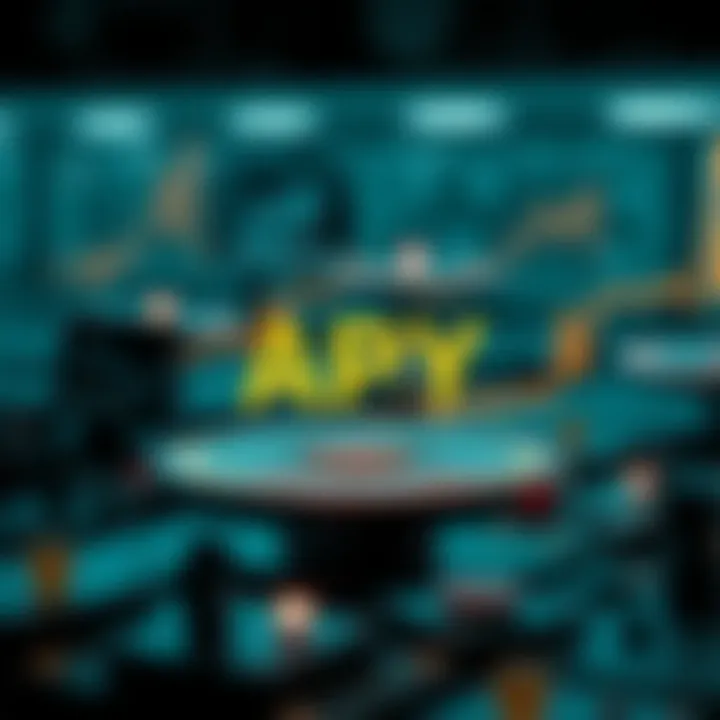 Infographic on the role of DeFi in enhancing APY rates