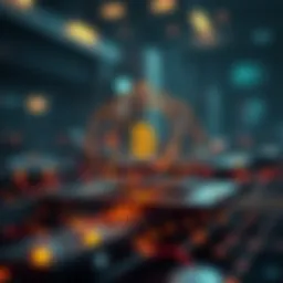 Visual representation of blockchain architecture