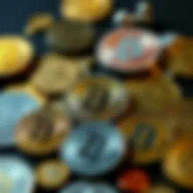 Diverse cryptocurrency options available on eToro