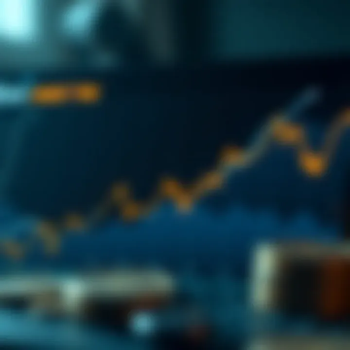 Graph showcasing market trends for cryptocurrency investments