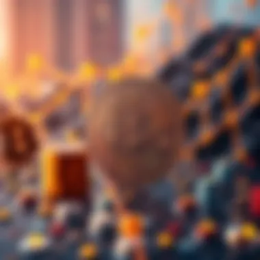 Artistic Blockchain Visualization Artistic interpretation of blockchain technology