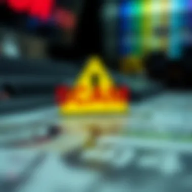 A digital representation of a cryptocurrency scam alert