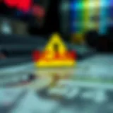 Cryptocurrency Scam Alert A digital representation of a cryptocurrency scam alert