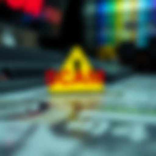 Cryptocurrency Scam Alert A digital representation of a cryptocurrency scam alert