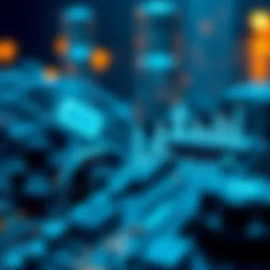 An infographic highlighting trends in Blockchain app development within the cryptocurrency sector.