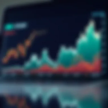 Graph showcasing blockchain stock performance