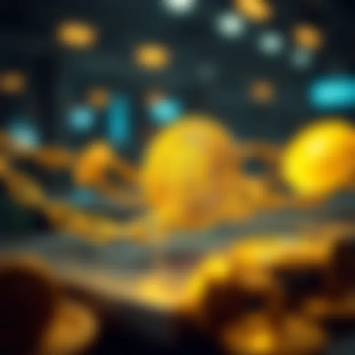 Dynamic visualization of a coin option chain structure