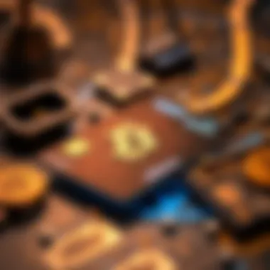 Illustration of the technology behind crypto credit cards