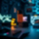 Visual representation of blockchain technology in gaming
