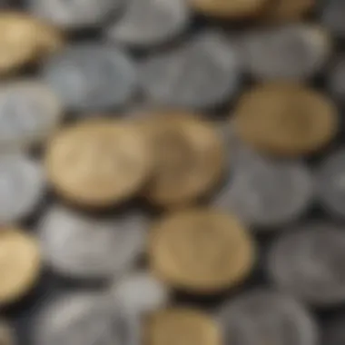 Unique Features of Digital Currencies Infographic showing unique features of different digital currencies