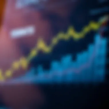 A graph illustrating market trends in digital mining stocks over the past year.