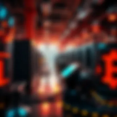 A futuristic representation of technology advancements in the digital mining sector.