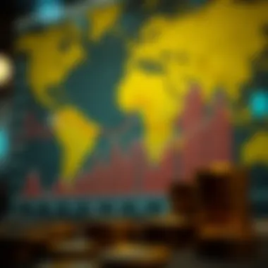 Graph illustrating the historical trends of dinar value in trade.