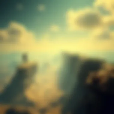 Futuristic depiction of digital finance landscape