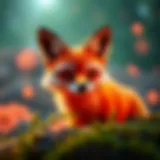 Vibrant digital representation of a fox NFT