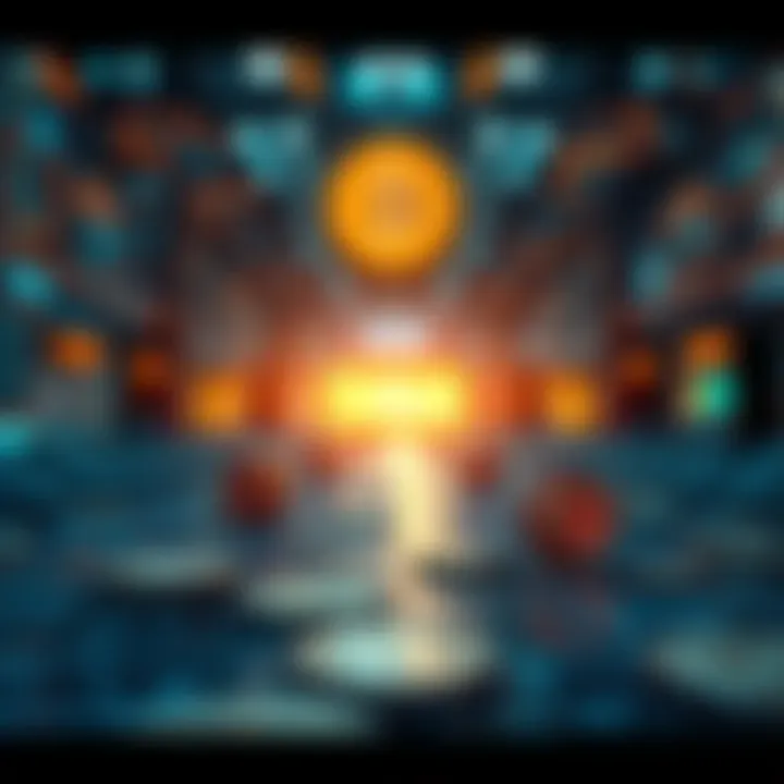 Future Financial Systems with Digital Currencies Conceptual image of future financial systems with digital currencies