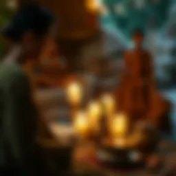 A serene Kava ceremony showcasing traditional elements