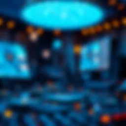 Visual representation of blockchain technology