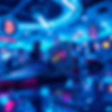 The Future of Sports Collectibles Futuristic concept art depicting the evolution of sports collectibles