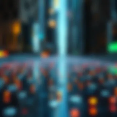 Blockchain Underpinnings of NFT Art An abstract representation of the blockchain technology supporting NFTs.