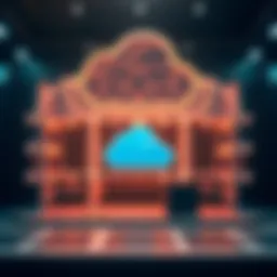 Visual representation of decentralized cloud storage architecture