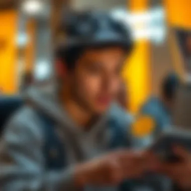 User Earning Cryptocurrency Illustration of a user earning cryptocurrency