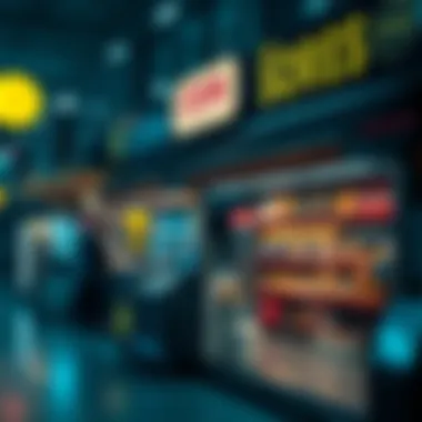 An infographic illustrating different types of coin stores and their services