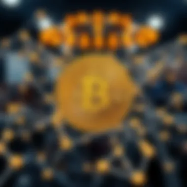 Visual representation of the Bitcoin network and its decentralized structure