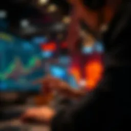 User navigating a crypto investing app interface