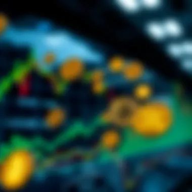 Rising Cryptocurrencies in Focus A conceptual diagram showcasing rising cryptocurrencies in the market