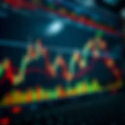 A detailed chart displaying forex trading trends and patterns